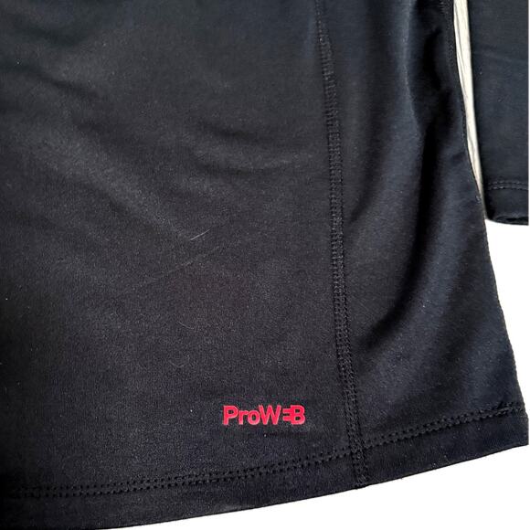 Spyder Active Men's Long Sleeve Tee T-Shirt ProWeb Microfleece Black Large NWOT - Picture 7 of 9